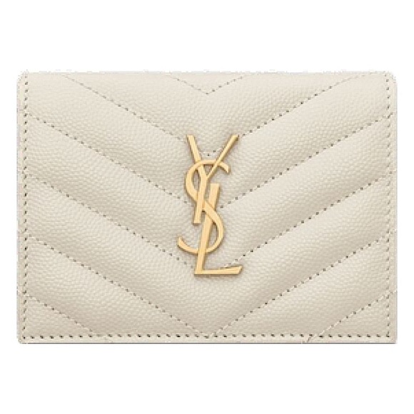 YSL cassandre matelassé envelope wallet | grain de poudre embossed leather - Picture 5 of 10